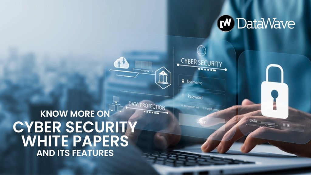 graphical representation of a person typing on computer overlay cybersecurity white papers
